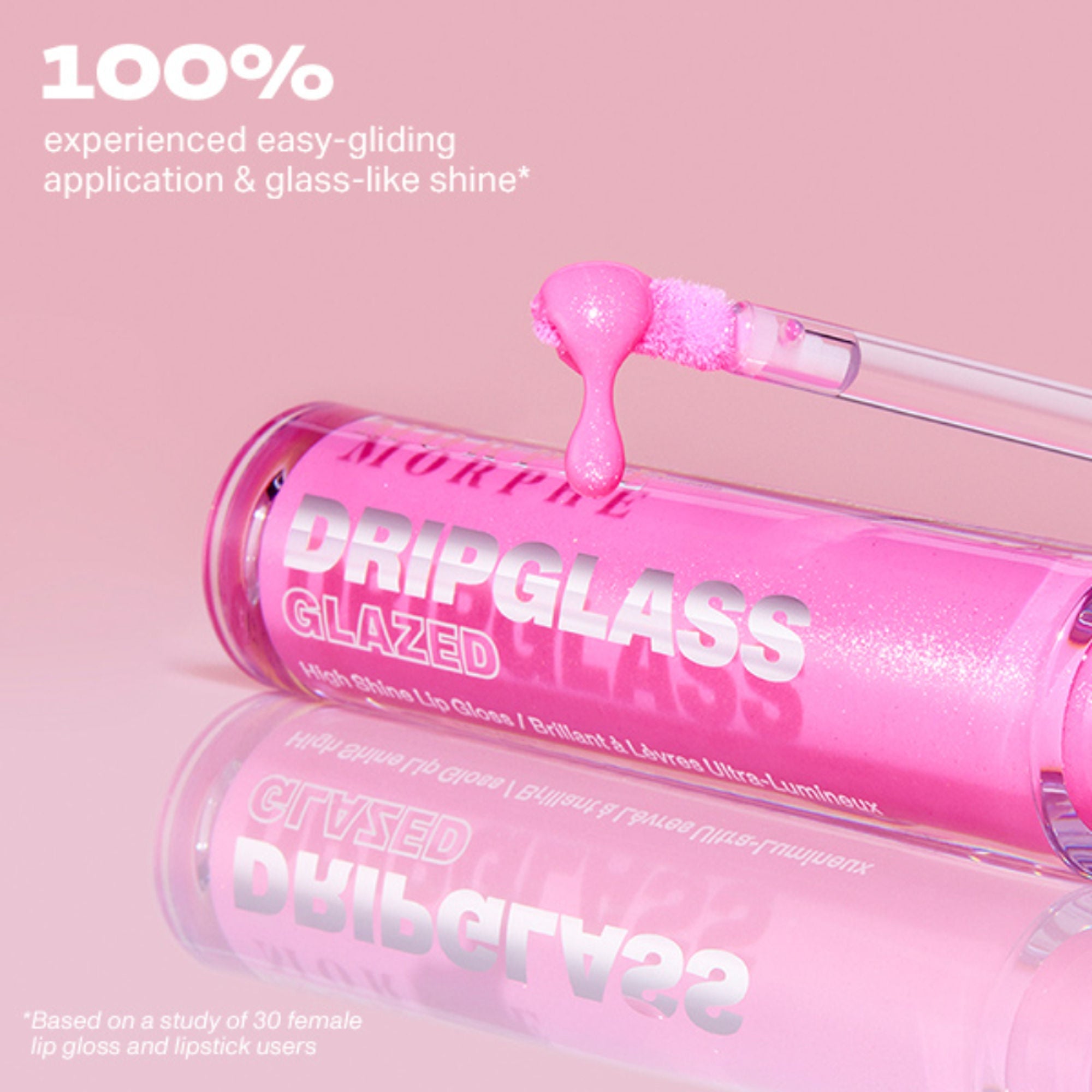 MORPHE Dripglass Glazed High Shine Lip Gloss - Pink Mirror