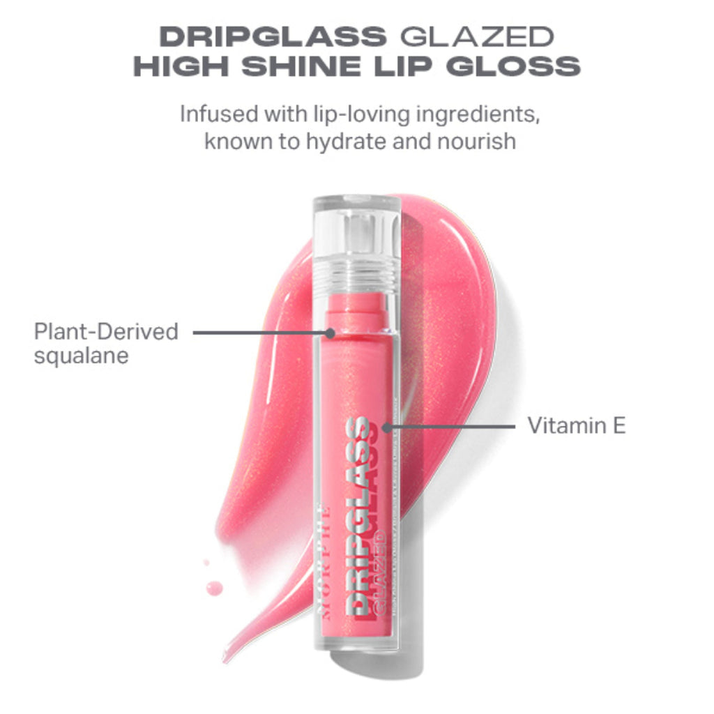MORPHE Dripglass Glazed High Shine Lip Gloss - Glint Of Pink