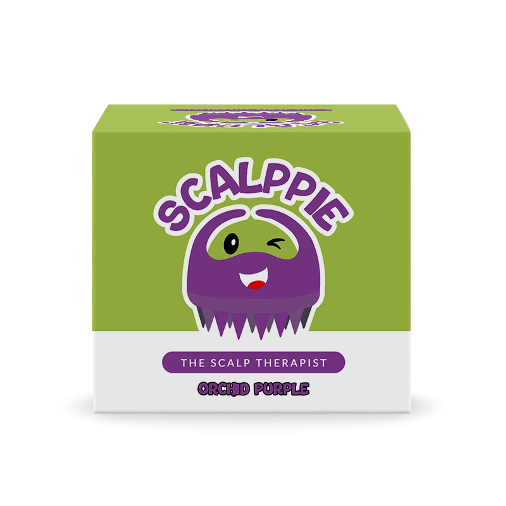 Scalppie Silicon Hair Scalp Massager & Shampoo Brush Scrub For Hair Growth & Anti Dandruff - Purple