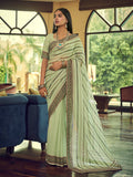 Myra Multicolour Gorgette Designer Saree