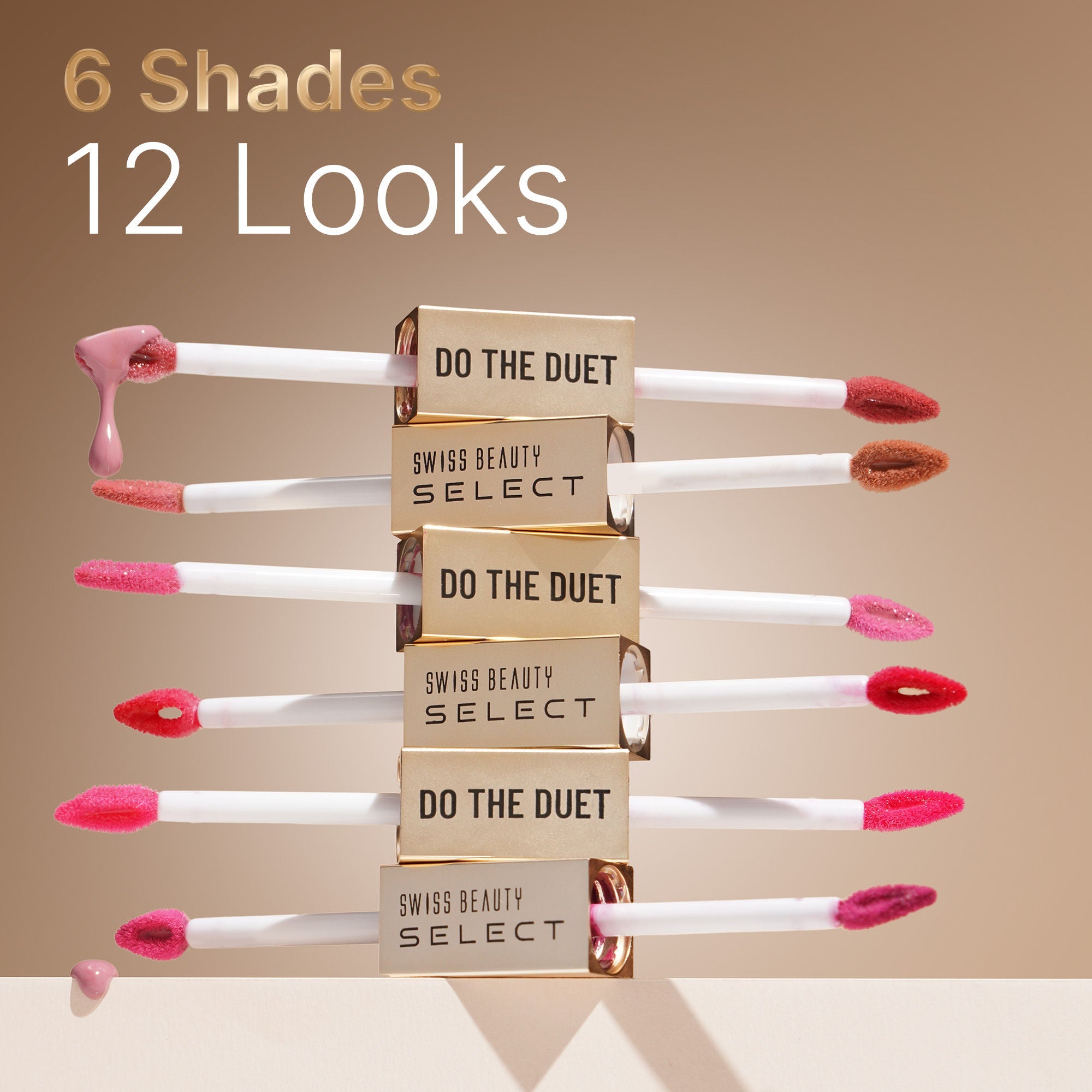 Swiss Beauty Select Do The Duet Lipstick - 6 Imperial Red