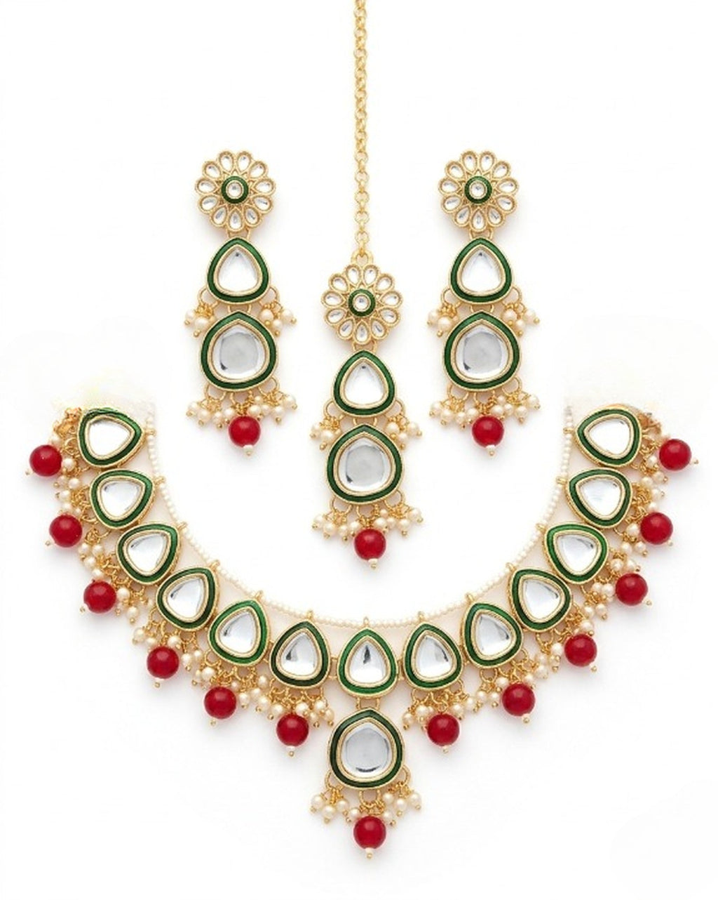 Jewel City undan Gold-Plated Pearl Choker Necklace Set | Indian Ethnic Bridal Wedding Jewellery | Handcrafted
