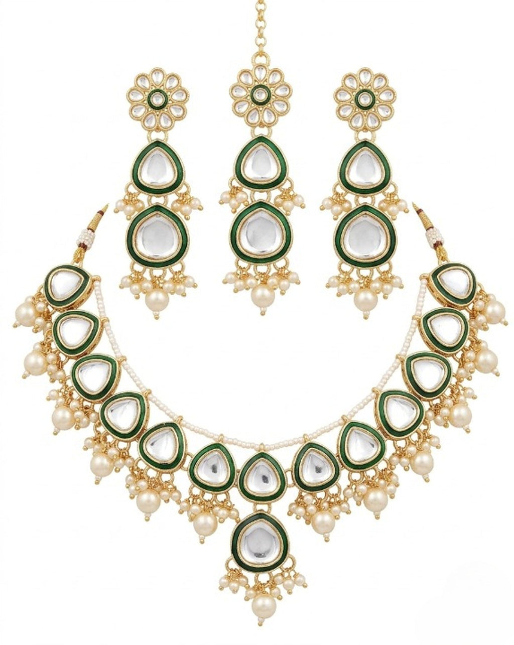 Jewel City undan Gold-Plated Pearl Choker Necklace Set | Indian Ethnic Bridal Wedding Jewellery | Handcrafted