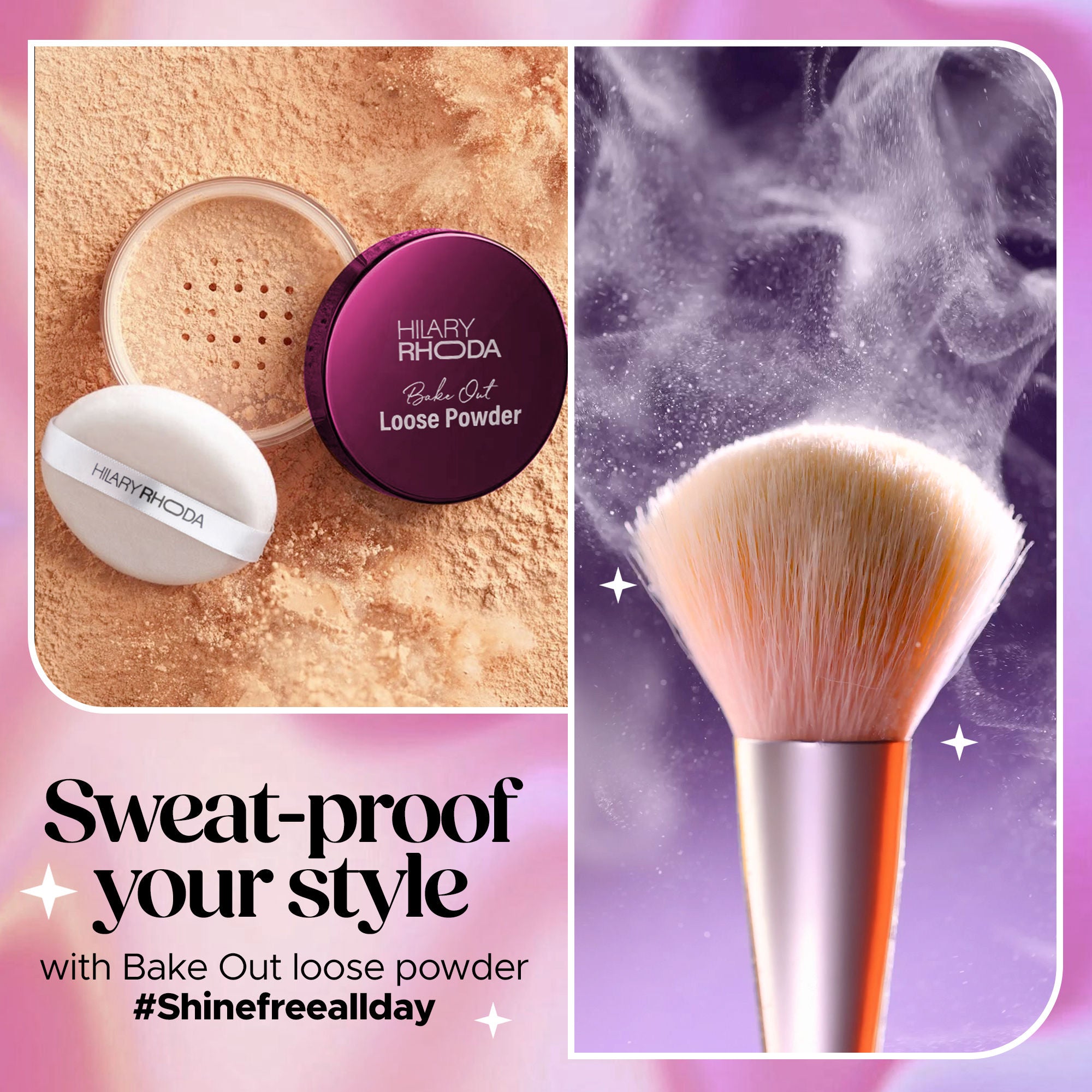Hilary Rhoda Bake Out Matte Loose Powder - Tanslucent 01