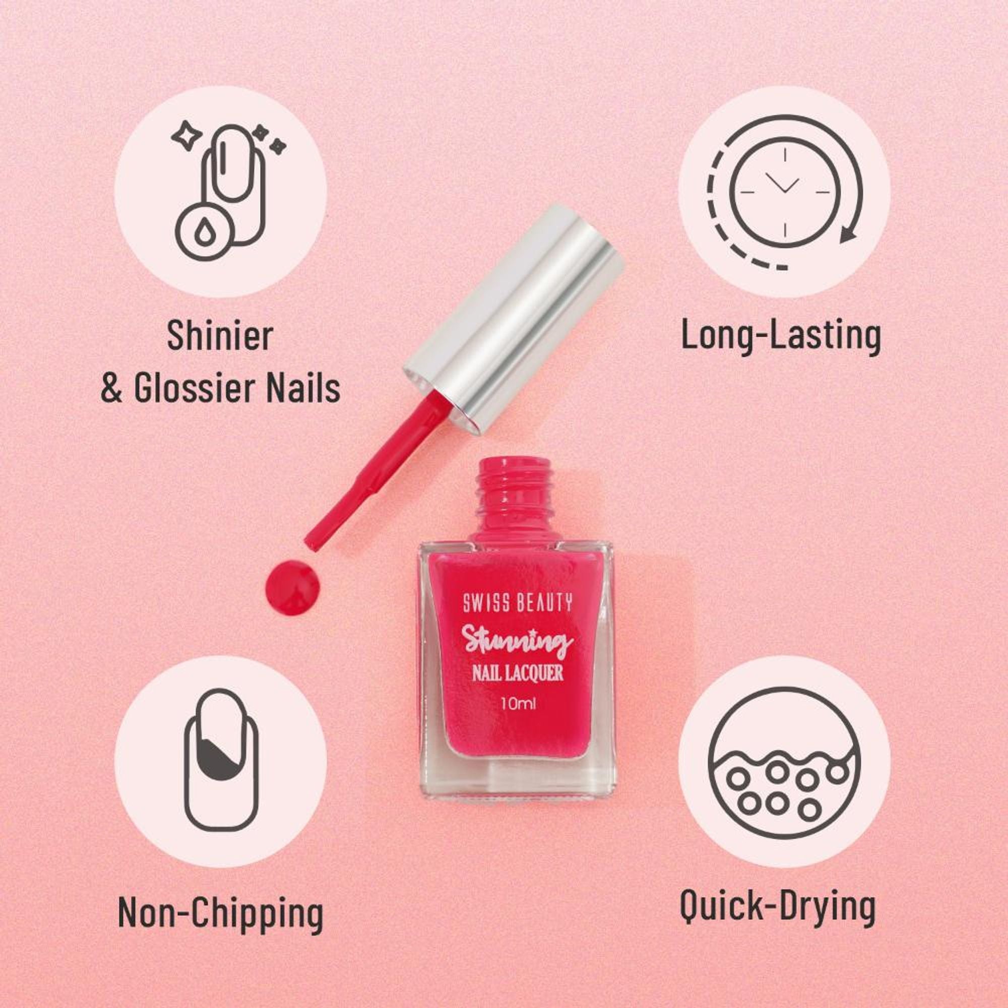 Swiss Beauty Stunning Nail Lacquer - Shade 44