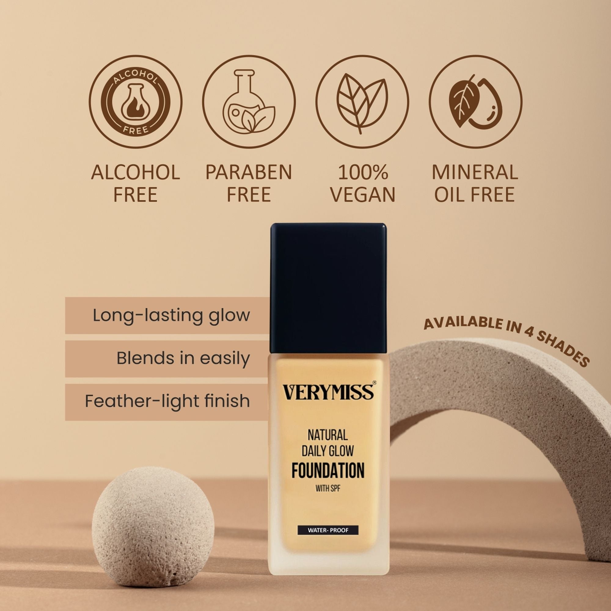 VERYMISS Ultimate Makeup Combo - 1 + Free Makeup Pouch