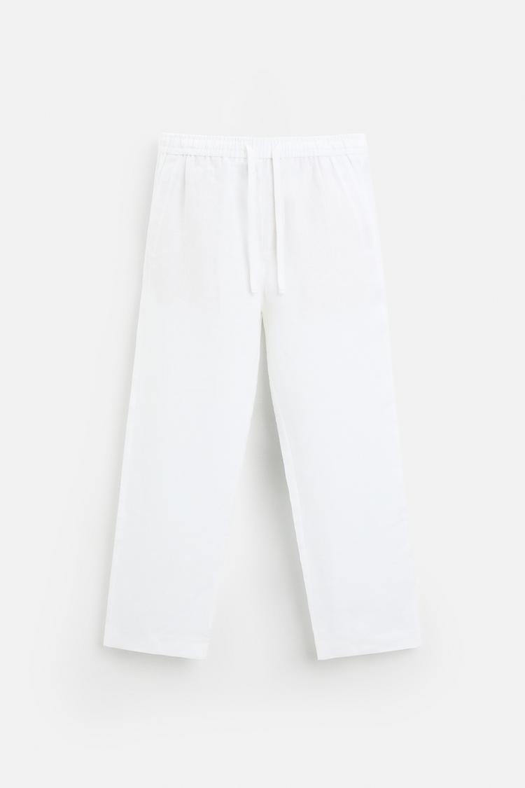 Fabmade Men’S White Loose Fit Cotton Pajama