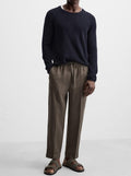 Fabmade Men’S Brown Loose Fit Cotton Pajama