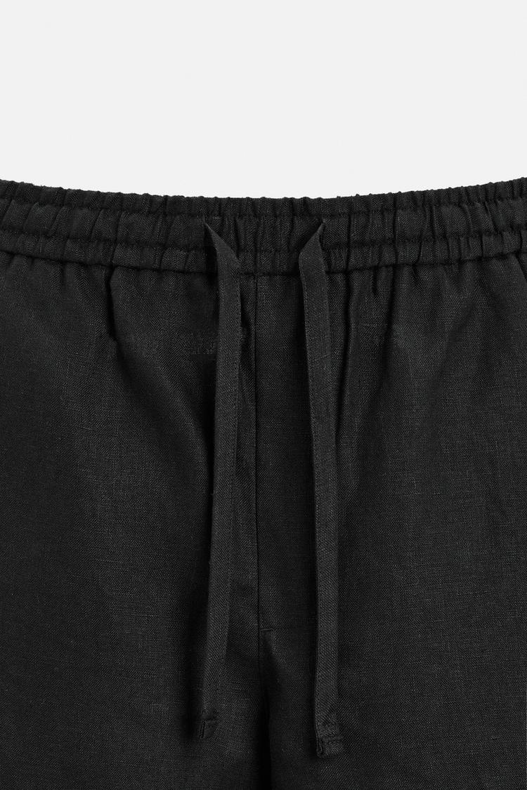 Fabmade Men’S Linen Pajama Combo – White & Black (Pack Of 2)