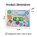 Advit Toys Shapes Jigsaw Puzzle Triangle Rectangle Square | Educational Shape Learning Puzzle for Kids & Toddlers 2+ Years (24 Pieces + Book Inside)
