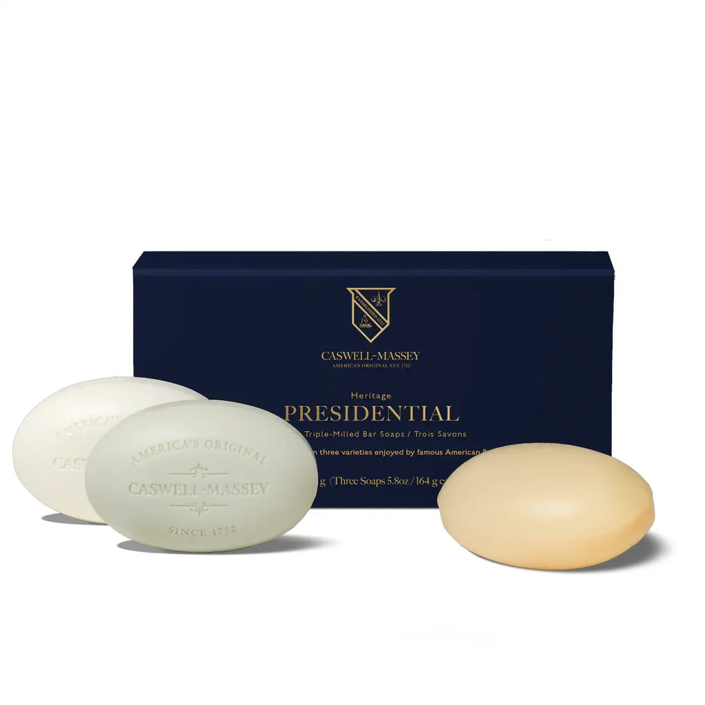 Caswell-Massey Bath Soap Box of Three 5.8 oz Each Bar Collection
