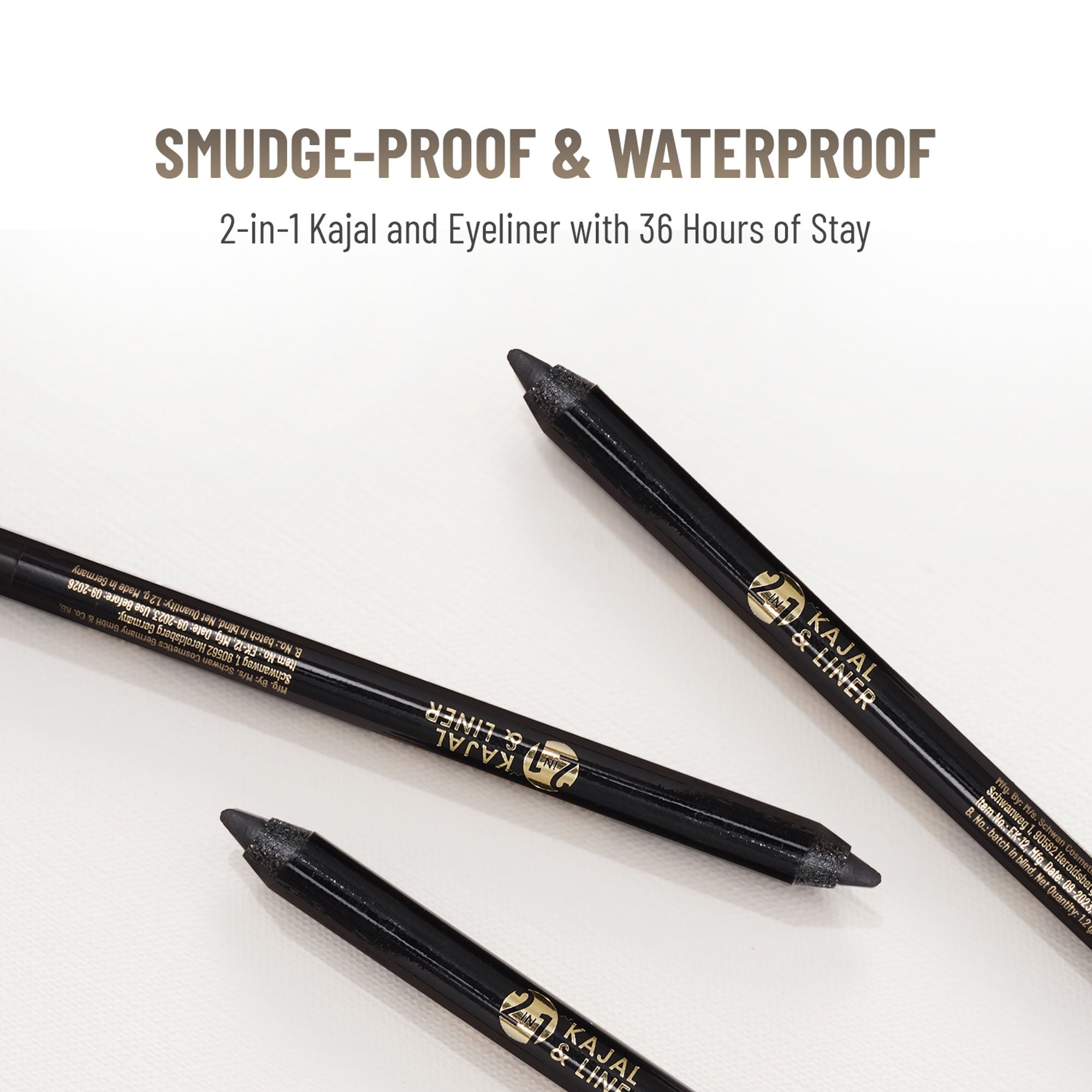 Swiss Beauty Bold & Black Kajal with Sharpener