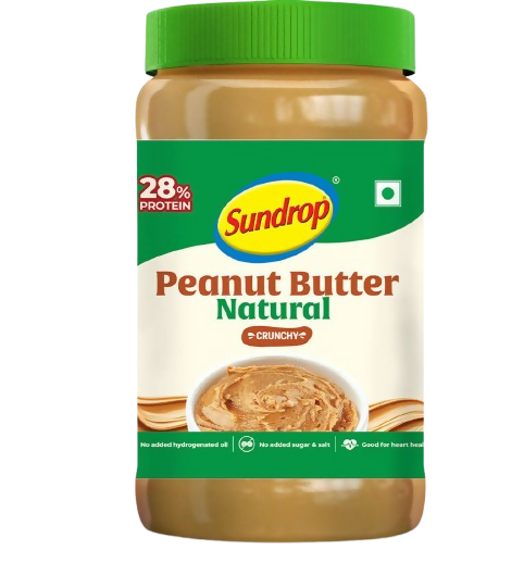 Sundrop All Natural Unsweetened Crunchy Peanut Butter