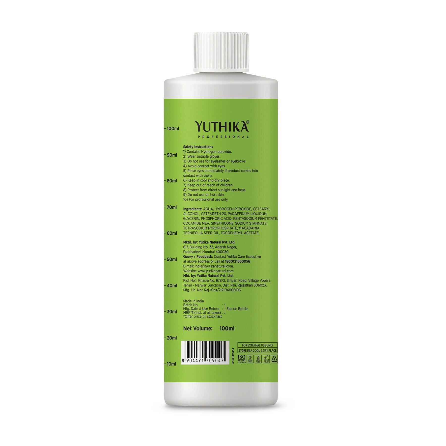 Yuthika Professional Hair Developer 40 Volume (12%)