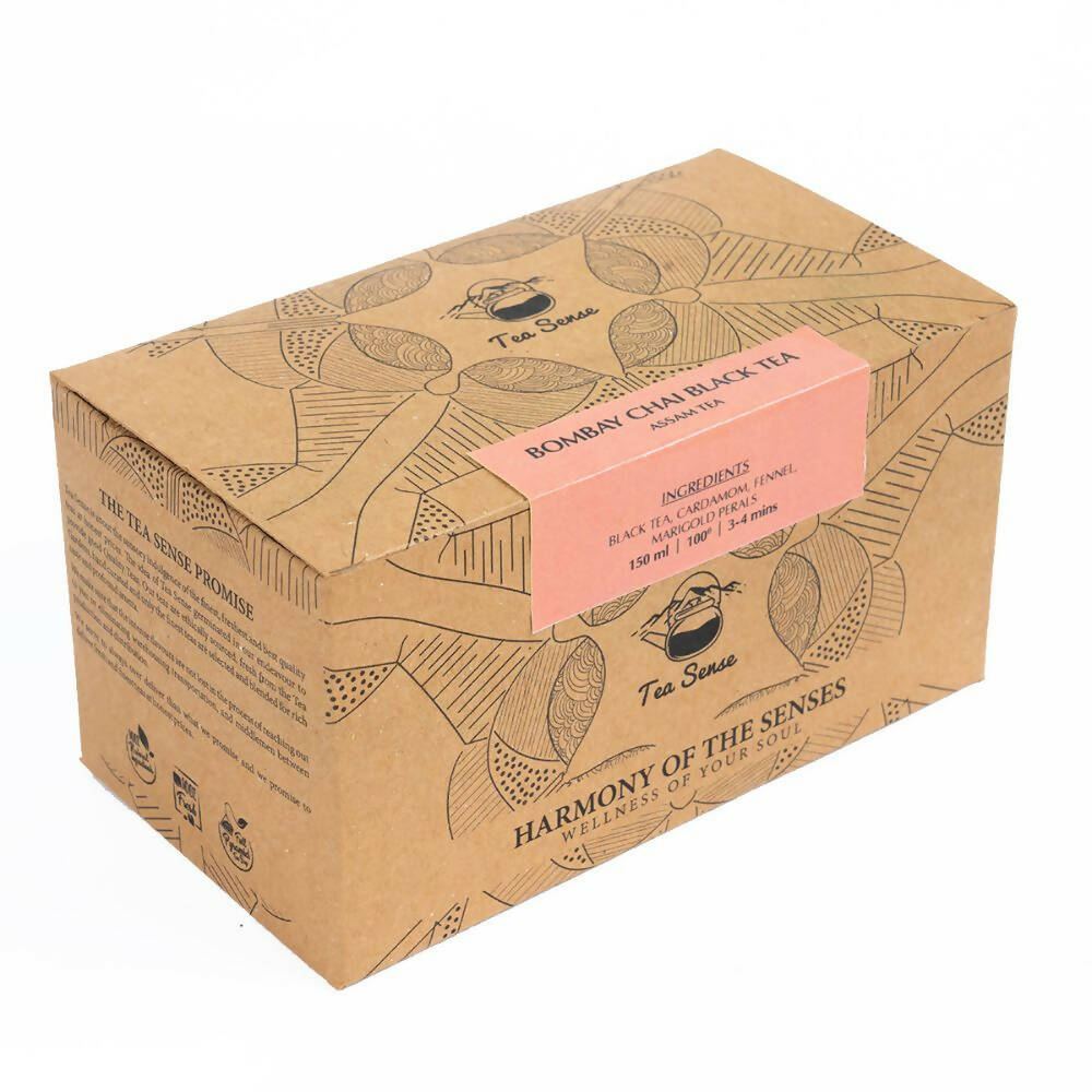 Tea Sense Bombay Cutting Masala Chai Bags Box