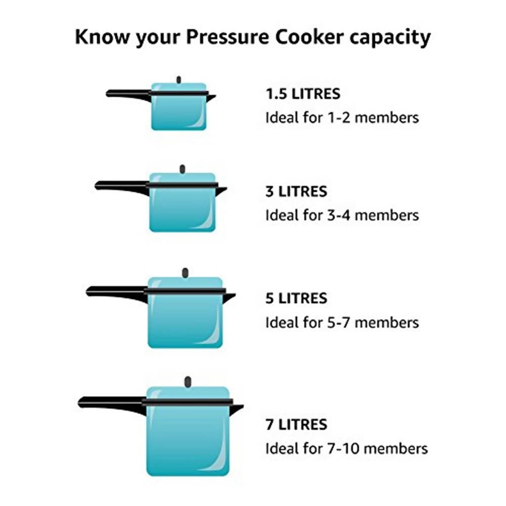 Hawkins Classic Pressure Cooker 1.5 Litre - Silver (CL15)