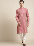 Sojanya Ethnic Motif Woven Design Mandarin Collar Straight Kurta With Churidar