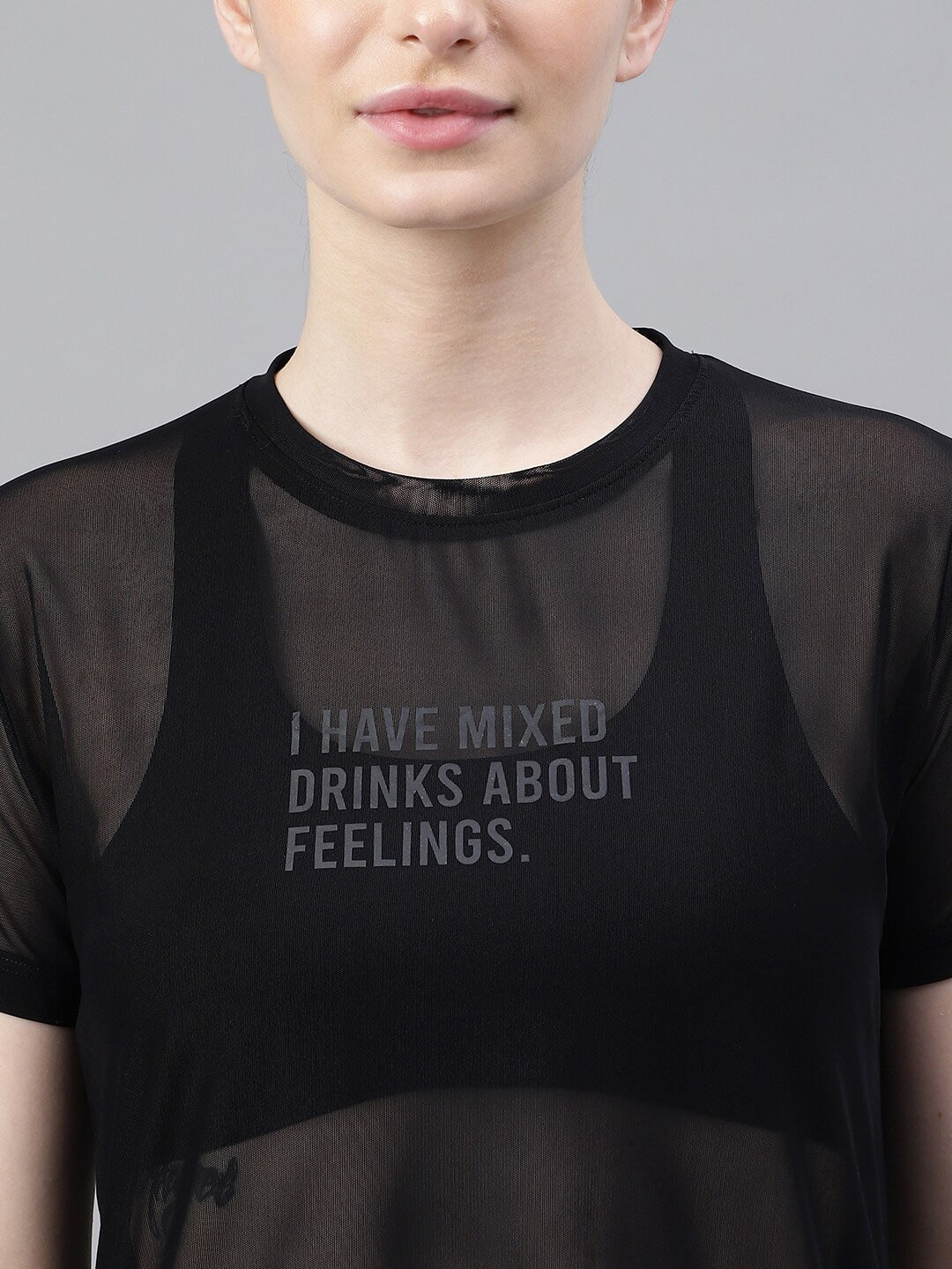 MKH Typography Printed Dri-FIT Relaxed Fit Gym T-shirt