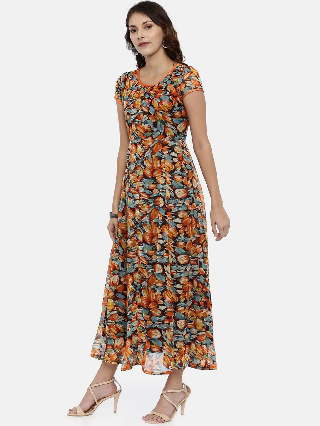 Souchii Assorted Printed Fit and Flare Kurta Dress