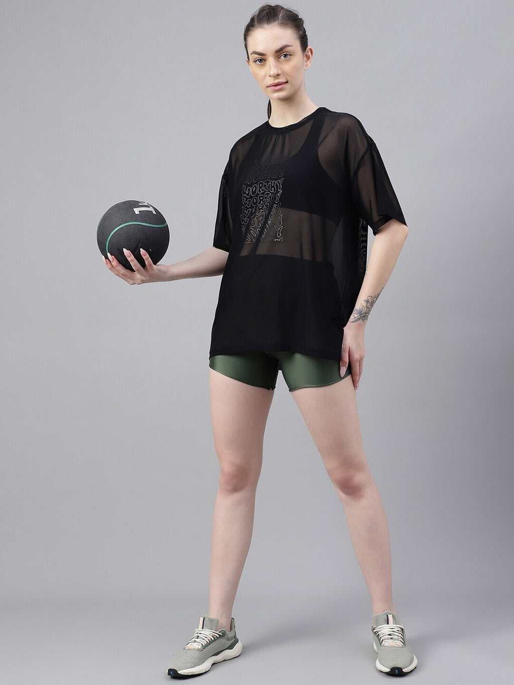 MKH Typography Printed Dri FIT Relaxed Fit Sports T-shirt