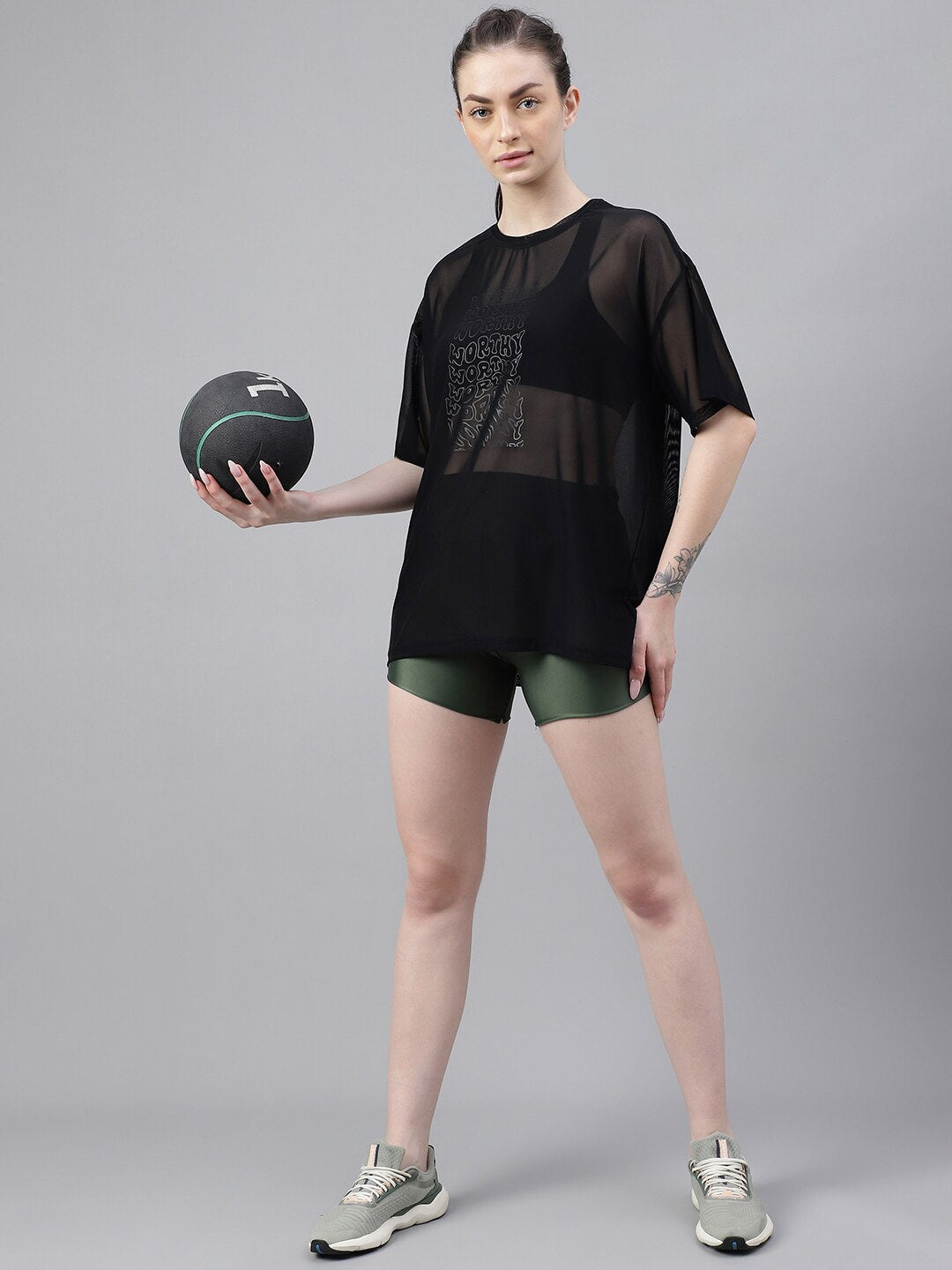 MKH Typography Printed Dri FIT Relaxed Fit Sports T-shirt
