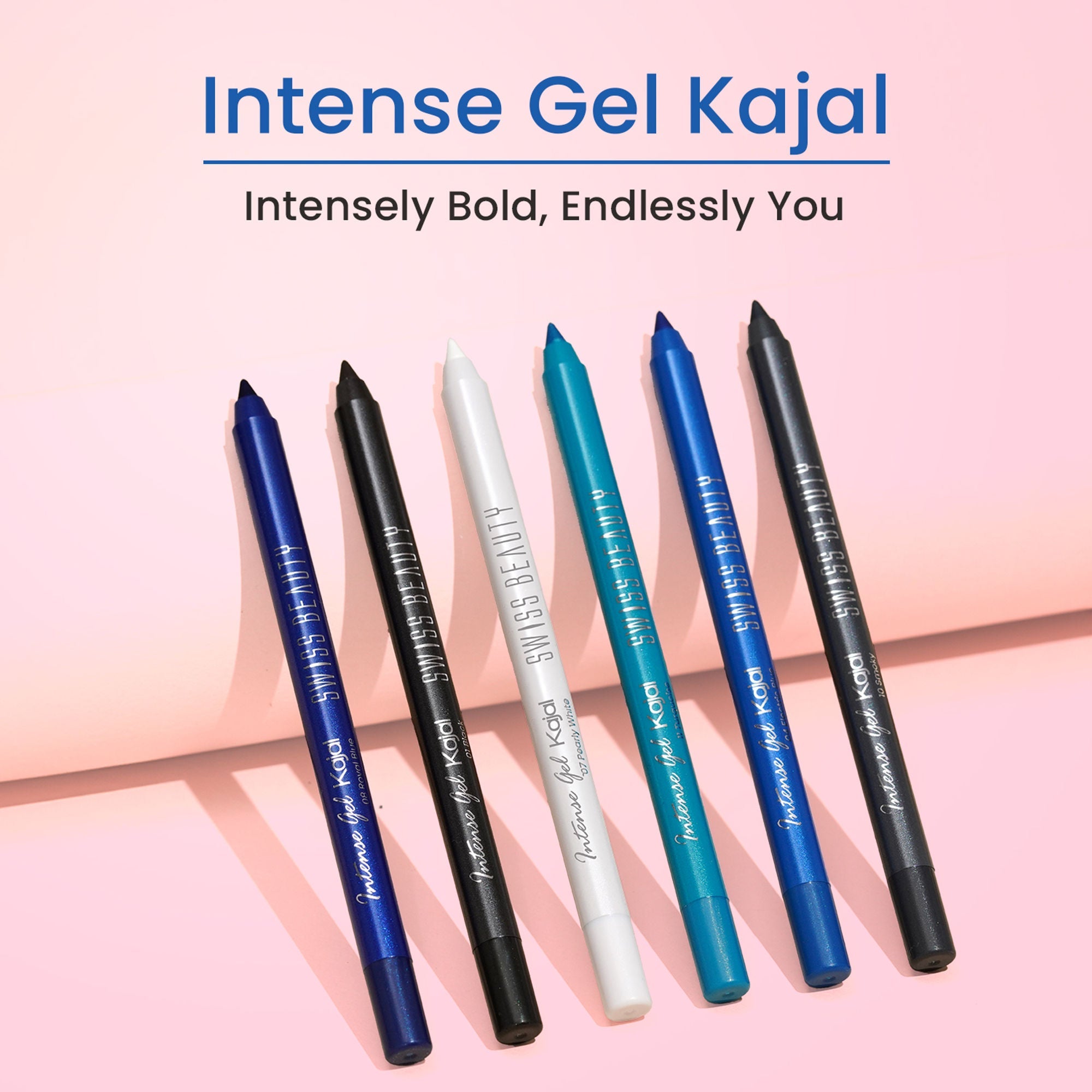 Swiss Beauty Intense Gel Kajal 12-Hour Stay Smudge-Proof with Sharpener - 8904325004441_11turquoise