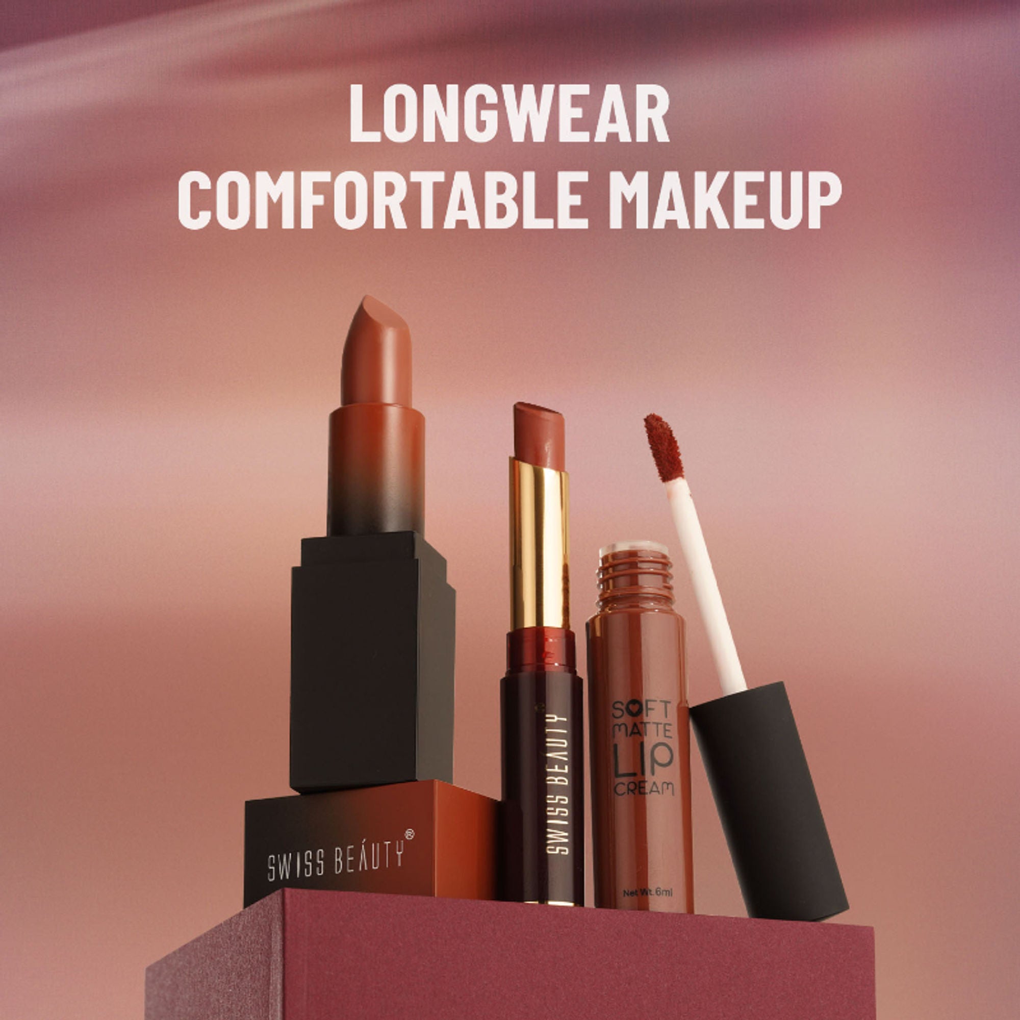 Swiss Beauty Non-Transfer Matte Lipstick - 25 Choco Kiss
