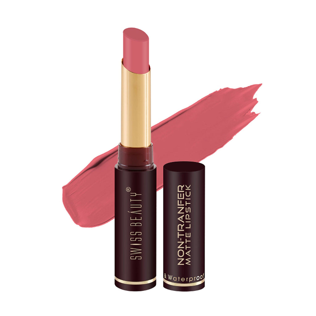 Swiss Beauty Non-Transfer Matte Lipstick - 27 Berrylicious