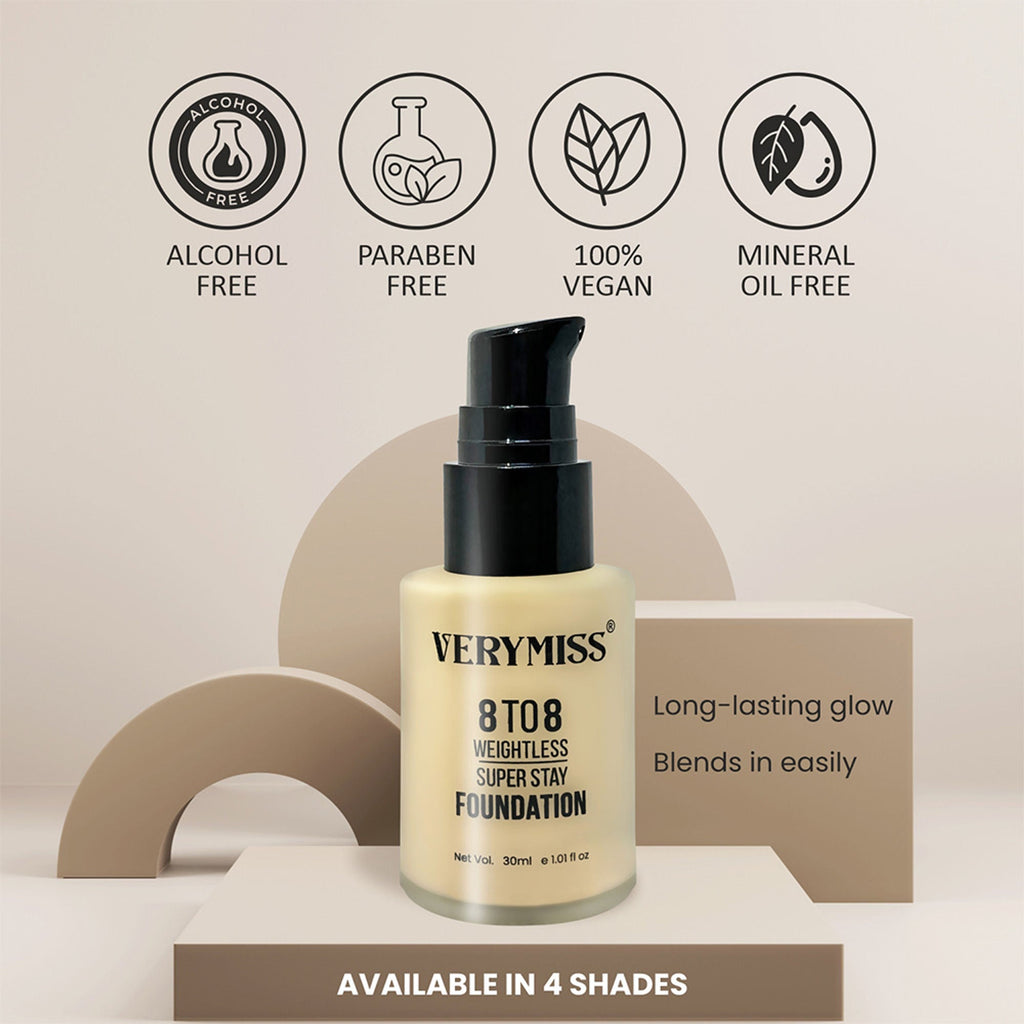 VERYMISS 8 To 8 Weightless Super Stay Foundation - 112 Natural