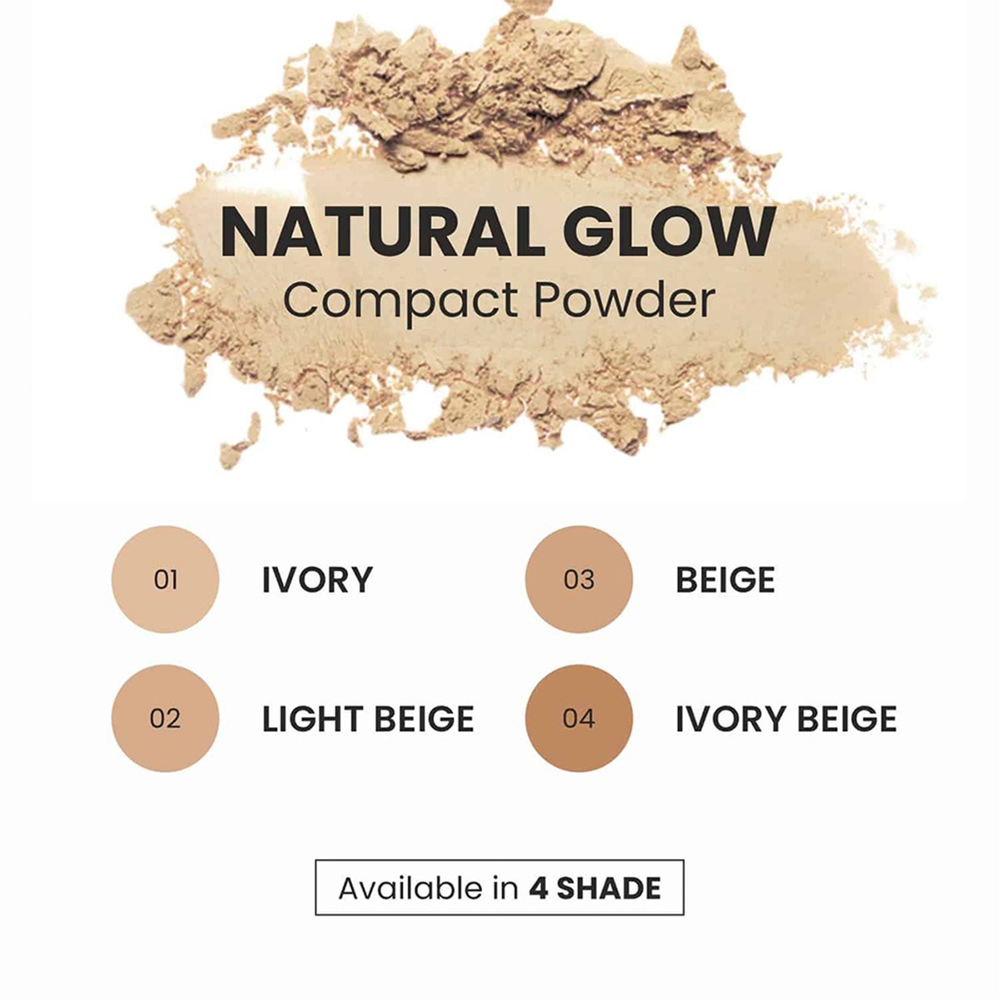 VERYMISS Natural Glow Compact Powder - 04 Ivory Beige