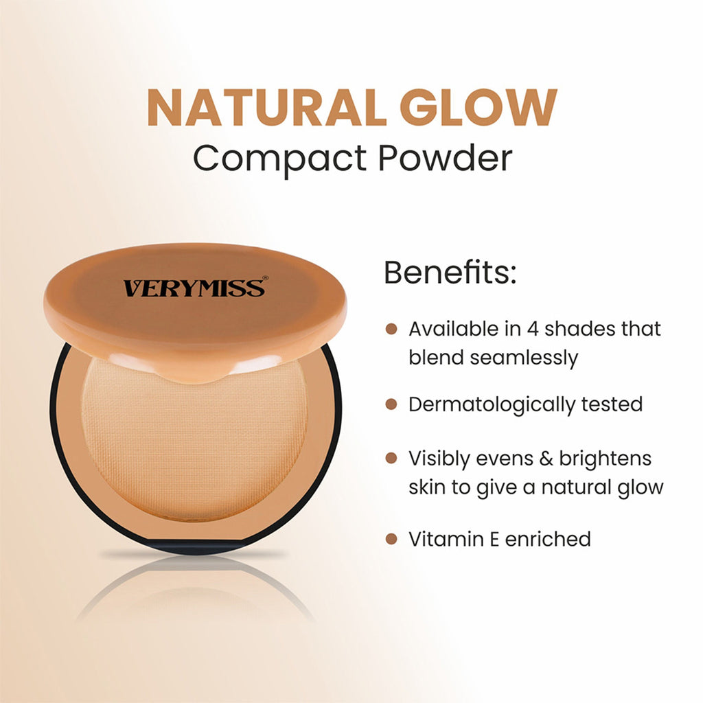 VERYMISS Natural Glow Compact Powder - 03 Beige