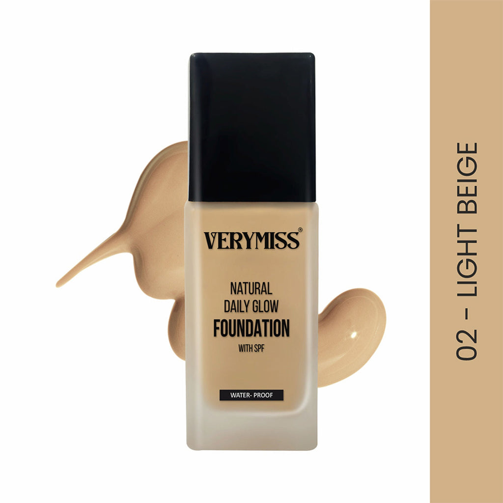 VERYMISS Natural Glow Daily Wear Foundation - 02 Light Beige