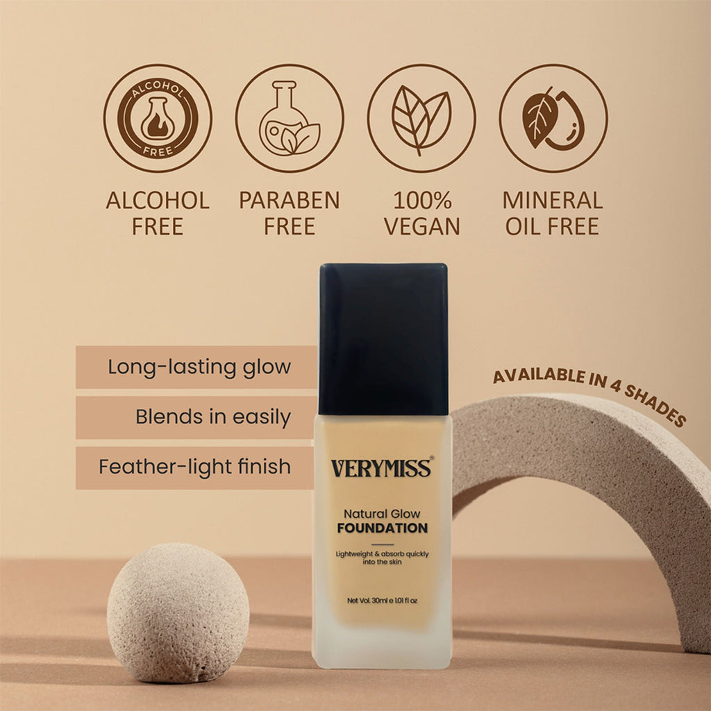 VERYMISS Natural Glow Daily Wear Foundation - 02 Light Beige