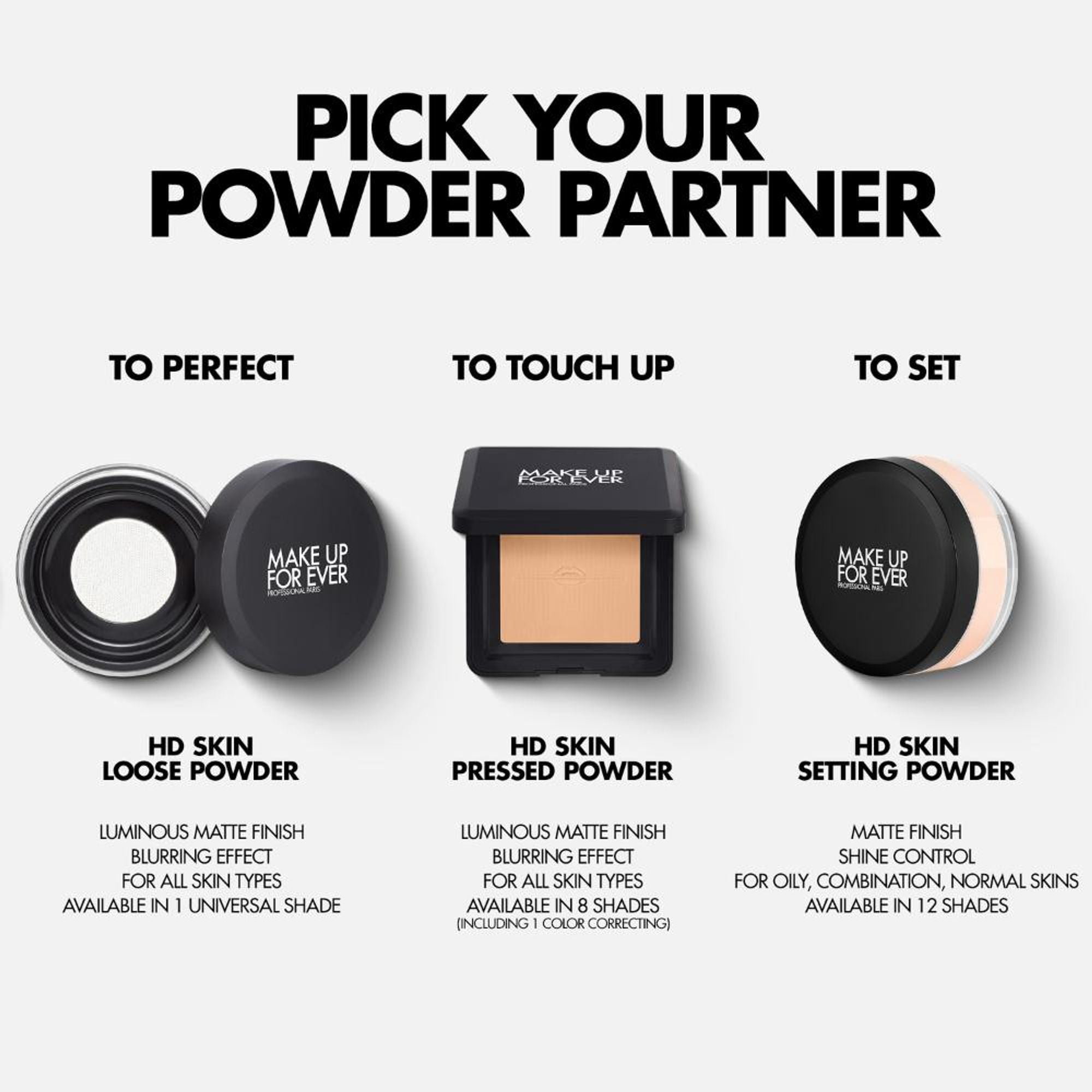 MAKE UP FOR EVER Hd Skin Pressed Powder - 2.1 Medium