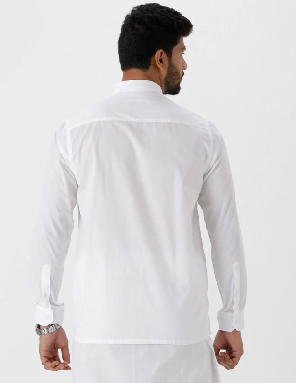Ramraj Cotton Mens Luxury Cotton Full Sleeve White Shirt