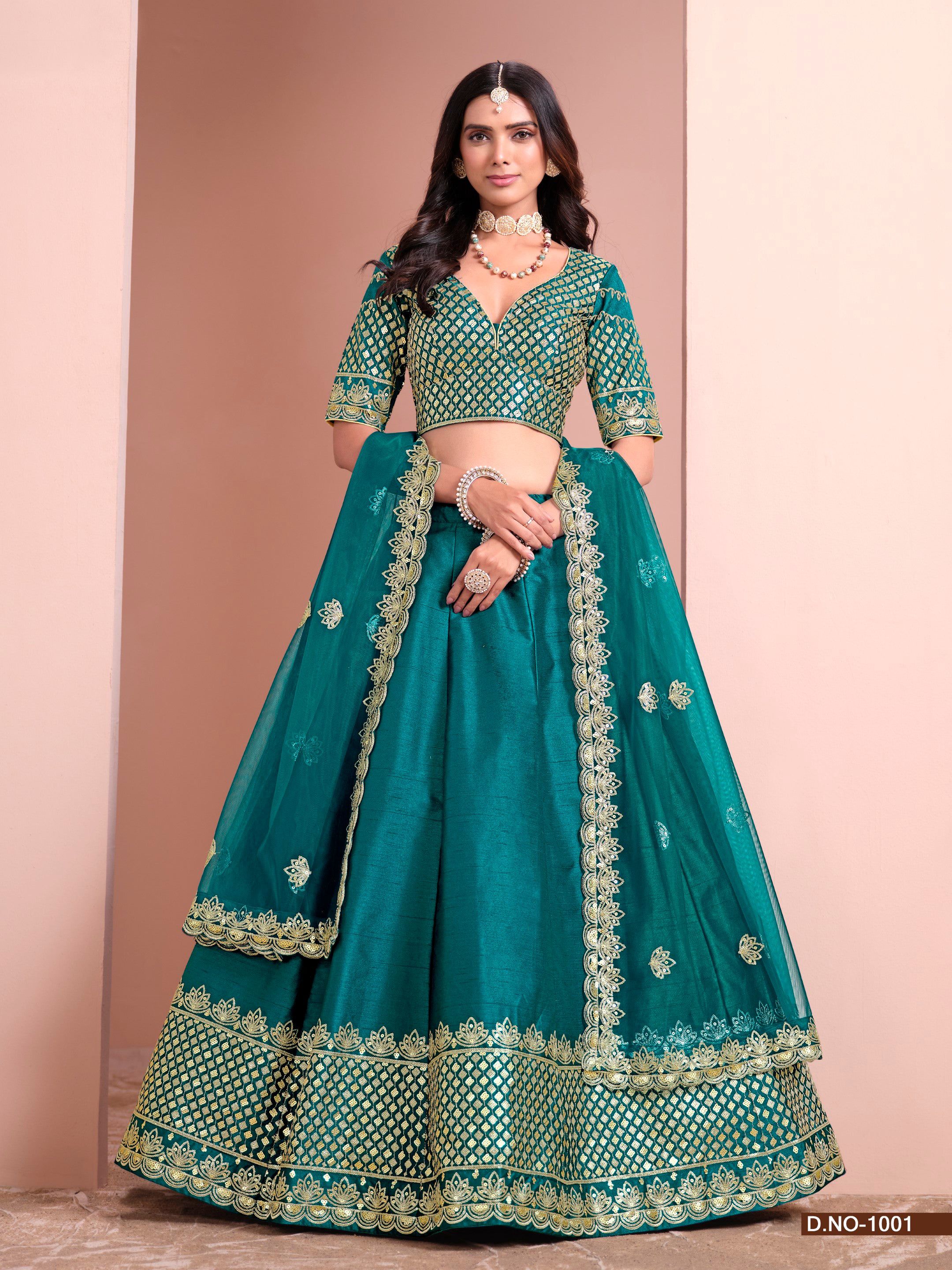 Anaita Turquoise Art Silk Designer Lehenga With Blouse