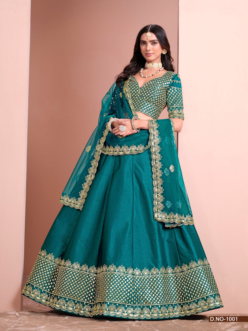 Anaita Turquoise Art Silk Designer Lehenga With Blouse