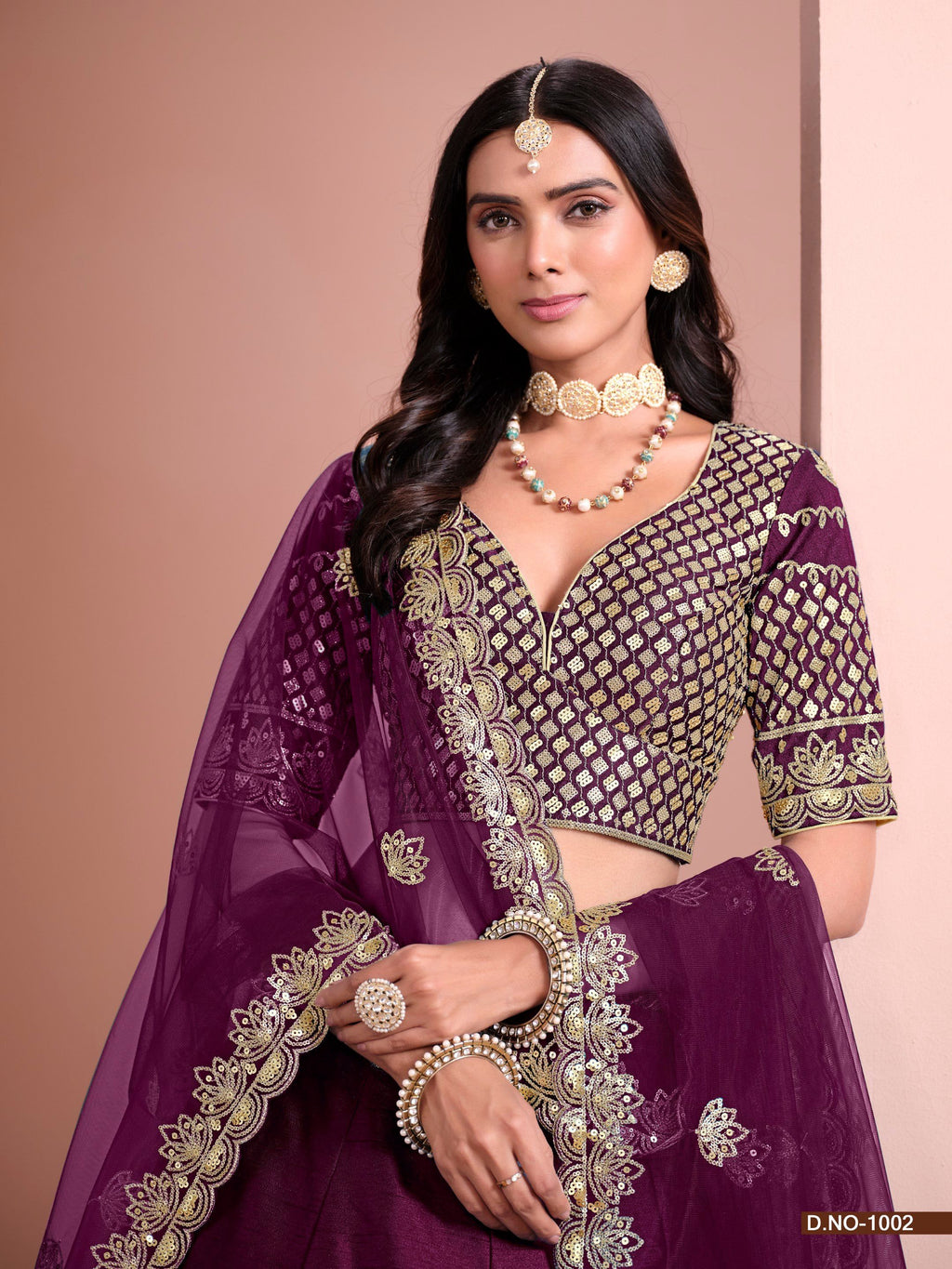 Anaita Purple Art Silk Designer Lehenga With Blouse
