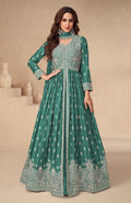 Anaita Green Chinon With Sequence Embroidery Salwar Suit