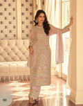 Anaita Peach Georgette Stitched Suit With Embroidery & Beads Work