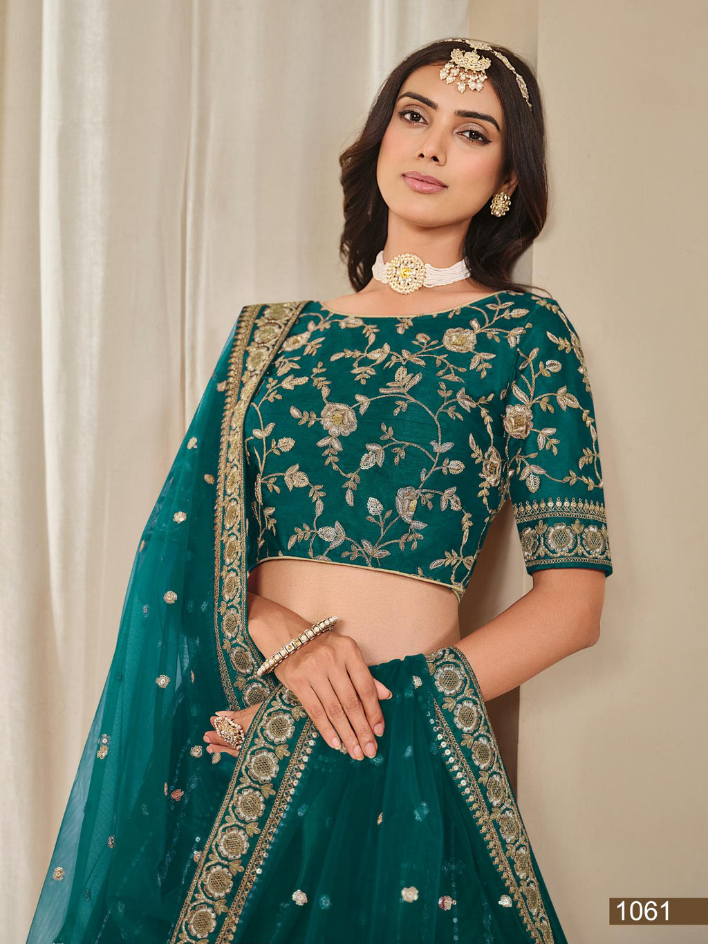 Anaita Rama Embroidered Heavy Art Silk Designer Lehenga With Blouse