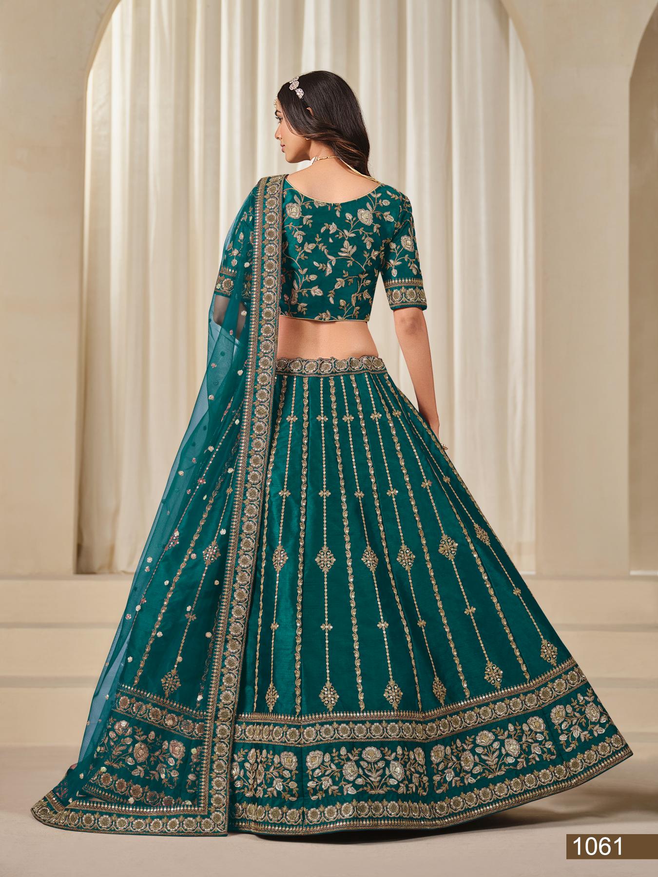 Anaita Rama Embroidered Heavy Art Silk Designer Lehenga With Blouse