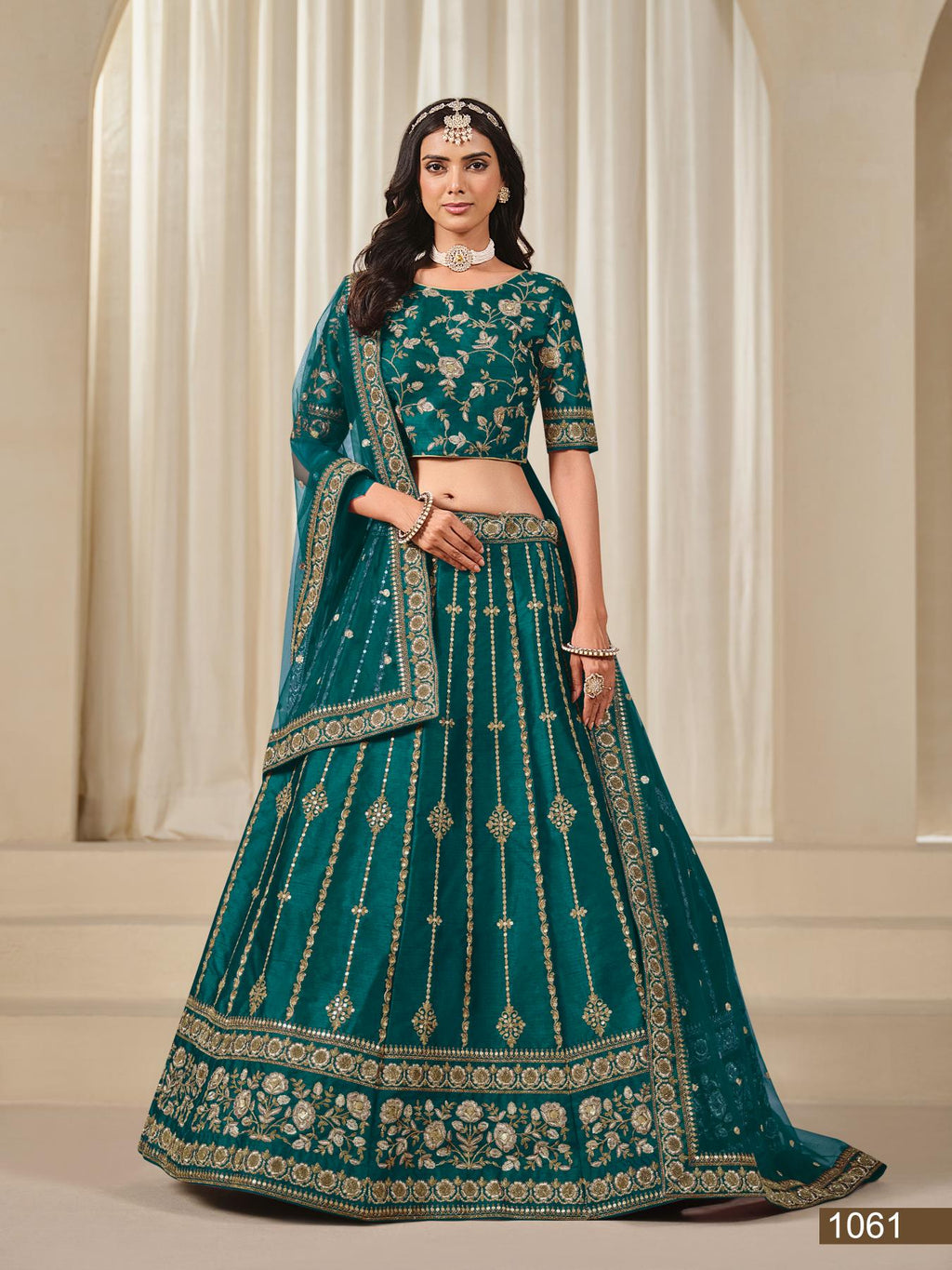 Anaita Rama Embroidered Heavy Art Silk Designer Lehenga With Blouse