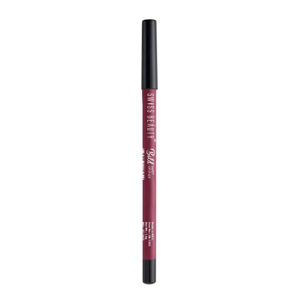 Swiss Beauty Bold Matt Lip Liner Pencil, Long-lasting , Matte Finish , Non-Drying - 11 Purple