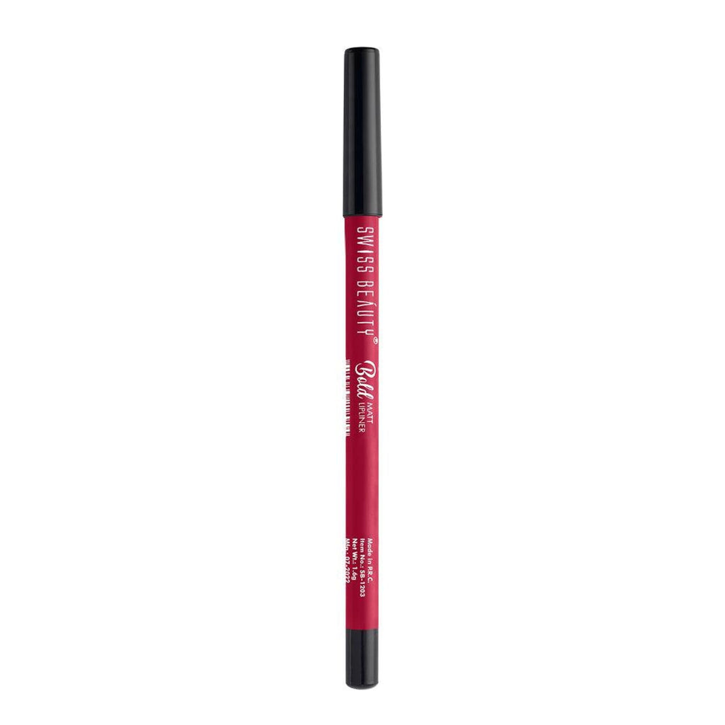 Swiss Beauty Bold Matt Lip Liner Pencil, Long-lasting , Matte Finish , Non-Drying - 15 Perfect Maroon
