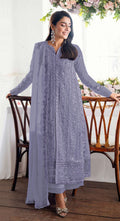 Anaita Lavender Fox Georgette Suit With Embroidery Sequenc & Khatli Work