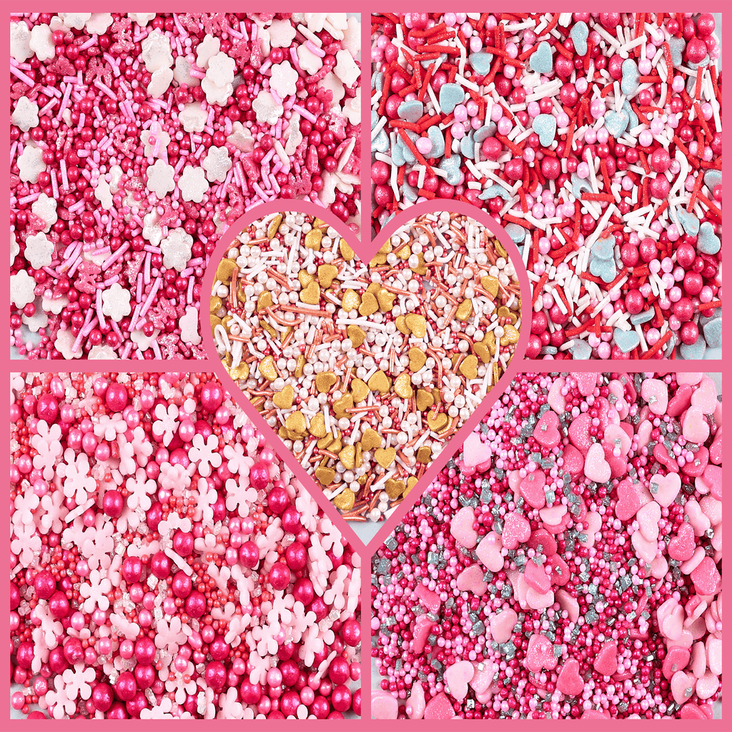 Confect Valentine Sprinkles | 11 Edible Decoration for Baking & Dessert