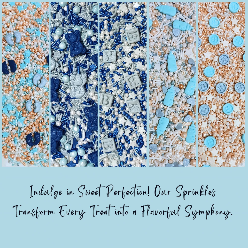 Confect Boys Baby Shower Sprinkles | Gender Reveal Sprinkles