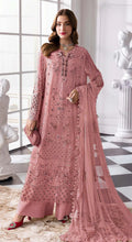 Anaita Peach Fox Georgette Suit With Khatli & Sequence Work