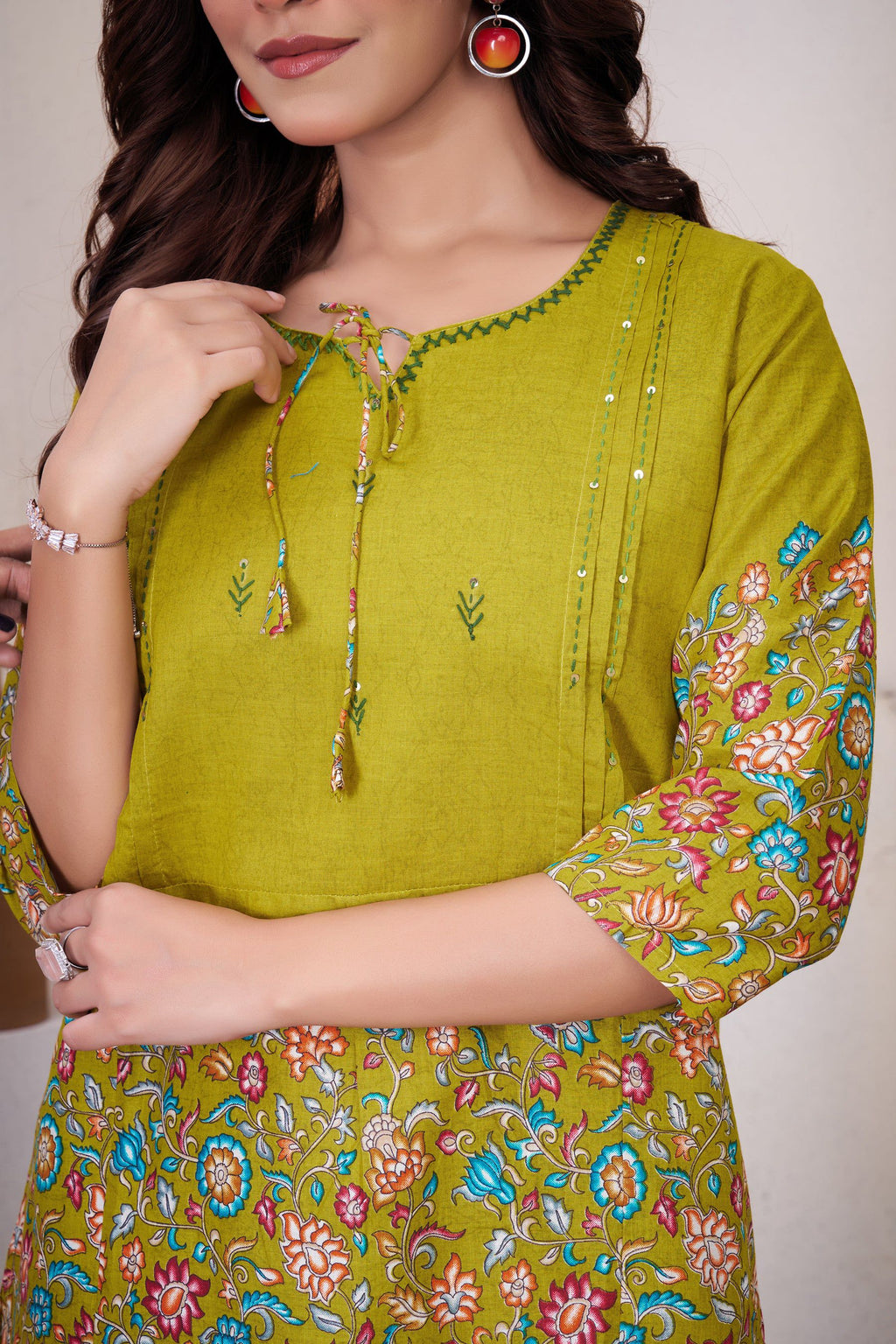 Lorenvalley Fashion Parrot Pure Cotton Elegant & Trendy Printed Design Co-Ord Set